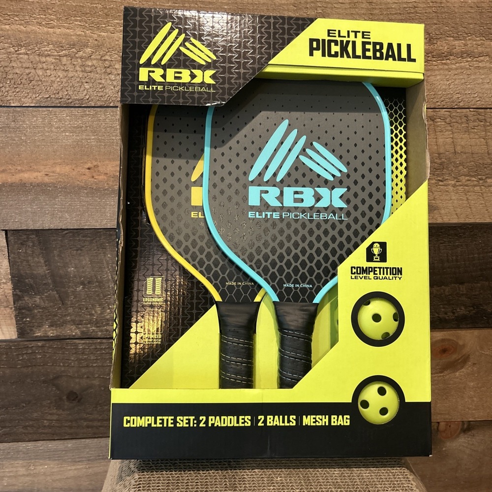 RBX Elite Pickleball Set‎  NIB Competition Level Qty 2 Paddles 2 Balls Mesh Bag